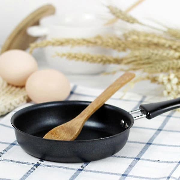 12 cm Liten Nonstick Stekepanne For Husholdnings Stekte Egg Pannekaker Rund Mini Kasserolle