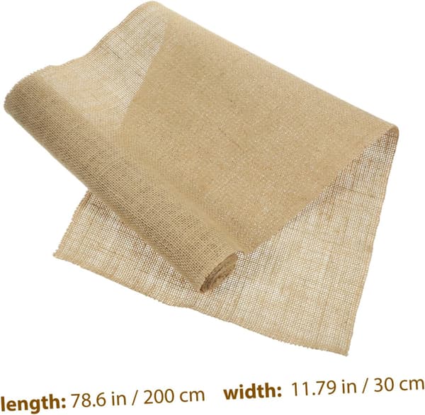 Burlap Table Runner, Rustic Decor for Wedding Party, Made of Natural Jute Fabric