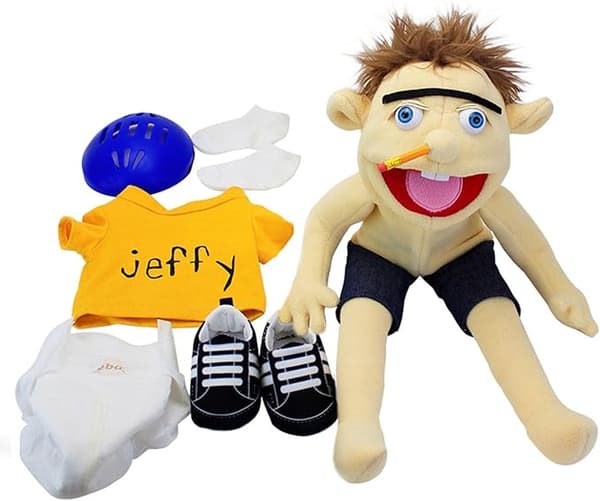Werakou Jeffy Docka, 60cm/23.6in Mjuk Docka för Flickor, Magdocka