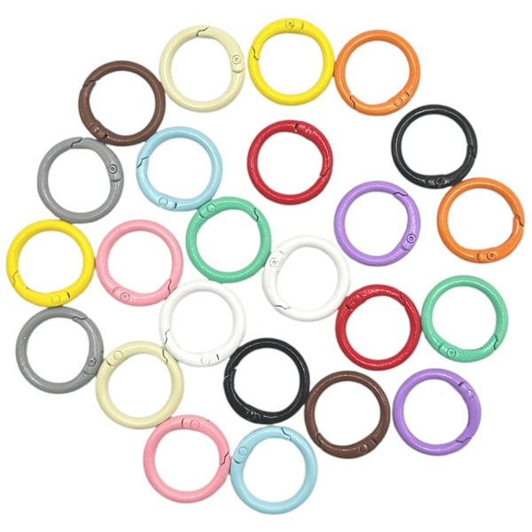 24PCS Fjäderringar i legering 24PCS
