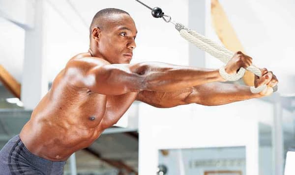 Tricepsrep 99 cm Tricepsrep Kabeltillbehör – Triceps Pull Down Rep för Kabelmaskin, Lätt att Greppa & Halkfritt Kabeltillbehör för Gym
