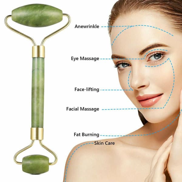 Jade Roller Massager slankende massageværktøj Gua Sha Board