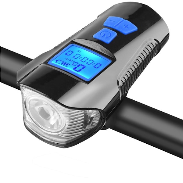 Cykellygte, USB-genopladelig cykellygte, vandtæt cykelforlygte foran og bagpå mountainbikelys