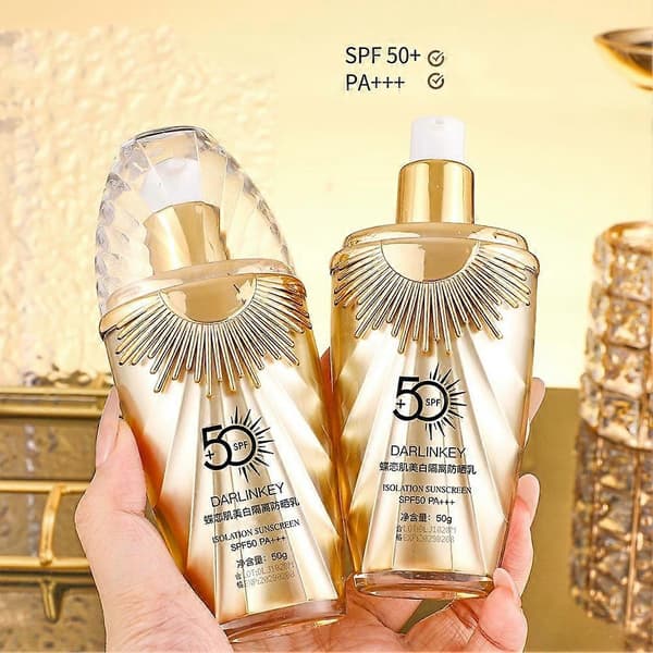 50G 5 IN 1 DARLINKEY Moisturizing Sunscreen Spf50+ Refreshing Not Sticky Facial Isolating Sunscreen Premium