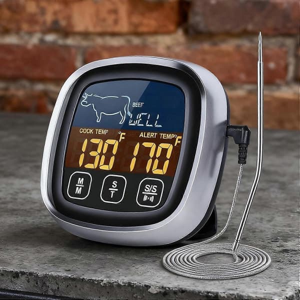 Digital Meat Thermometer Waterproof with Instant Read for Grilling, Cooking and Baking BBQ