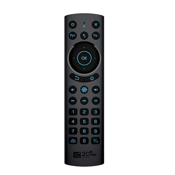 G20S PRO BT5.0 2.4G Wireless Smart Voice Air Mouse Gyroscope IR Learning Backlit Remote Control