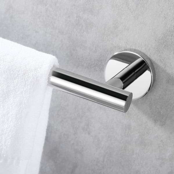 Rustfritt stål håndklestang, veggmontert håndkleholder for baderom