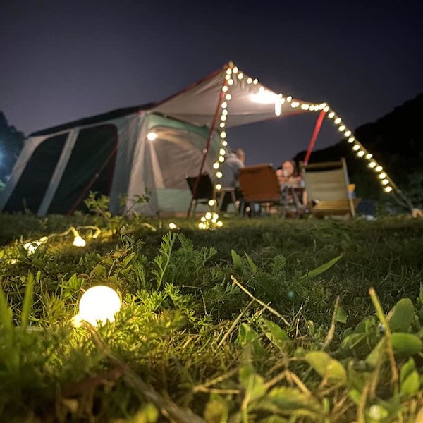 40 LED Utomhus Strängljus, IP44 Vattentät, Batteridriven Inomhus och Utomhus Dekorativ Belysning för Sovrum, Patio, Trädgård,