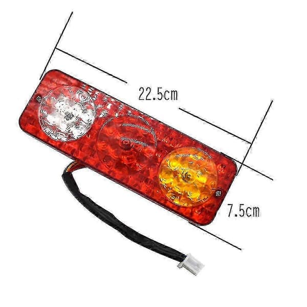 2x 12V Electric Tricycle Semi-Enclosed Taillight Indicator Lamp [DB]