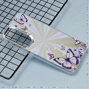 Case for Samsung Galaxy S25+ Laser TPU+PC Phone Case Electroplated Butterfly Pattern-AB3 AB3 AB3