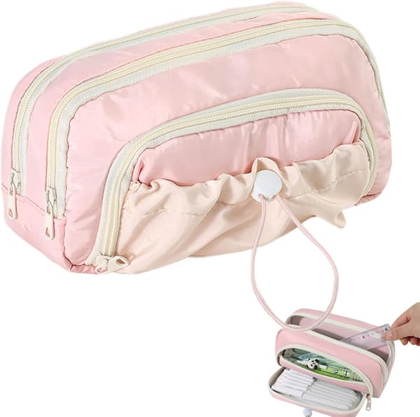 Cute Pencil Case - Drawstring Pencil Pouch | Large Capacity Waterproof Storage Bag for School Supplies (DB)