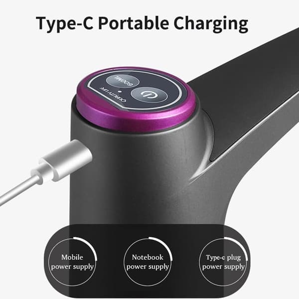 Elektrisk vanndispenserpumpe USB C oppladbar bærbar for 5 gallon flaske hvit white