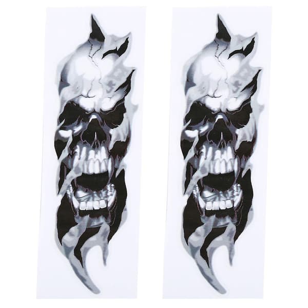 Fork Tube Decals for Harley Davidson Skull Motif 2 Pieces