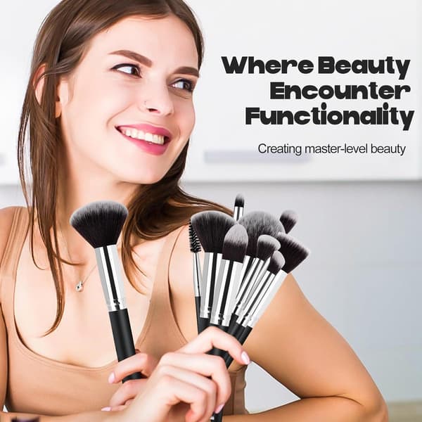Makeup Brush Set - Brush Set - Foundation Brush - Eyeshadow Brushes - Powder Brush - Makeup Brushes