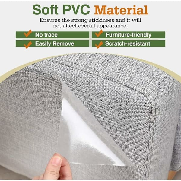 Bcc Møbelbeskyttelse [3-pakning], Katteklobeskyttelse, Selvklebende Katteklobeskyttelse for Sofa, Bord, Møbler, Hvit.