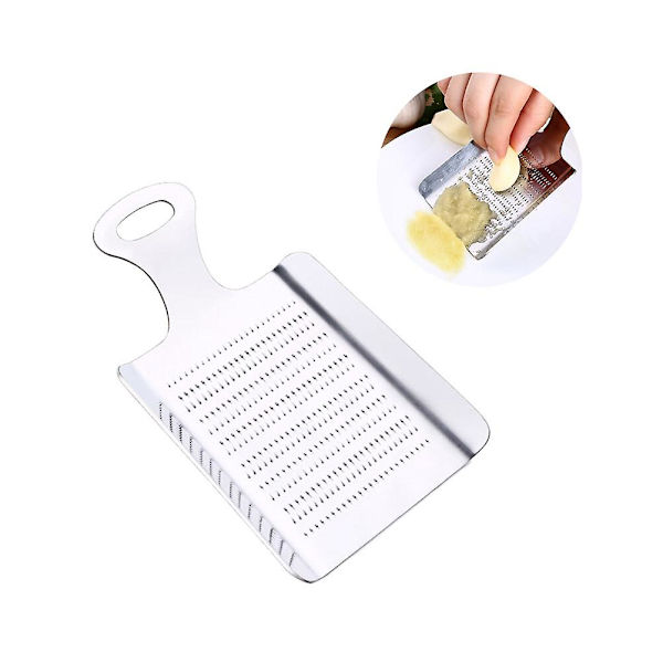 2 stk Rustfritt Stål Ingefær Rivjern Kjøkkenverktøy Sølv 2 stk Silver 2 pcs