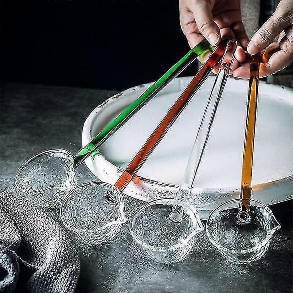 Long Handle Ice Cream Spoons Clear Ice Cream Scoops for Soup Tea Coffee Kitchen Scoop