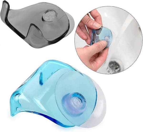 2-pack Razor Holder with Suction Cup - Self-Adhesive Razor Wall Mount - Bathroom Shower Organizer for Glass and Tile