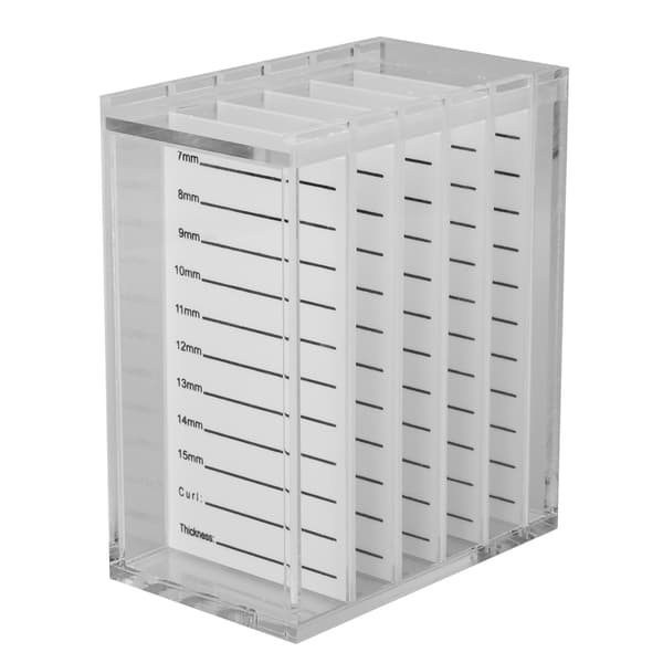 5-Layer Acrylic Eyelash Storage Box, Clear Individual Eyelash Extension Holder, Makeup Organizer