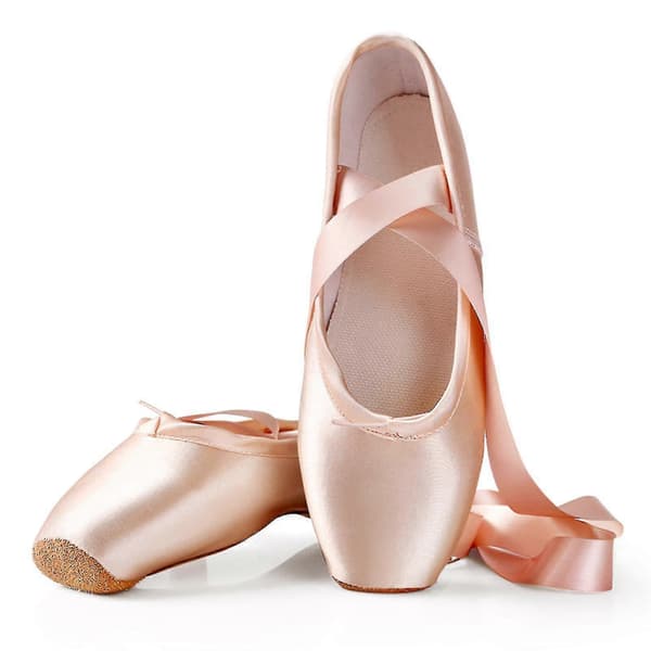 Balletflade sko til kvinder Snørebånd Satin Pointe sko Gave til balletdanselskere