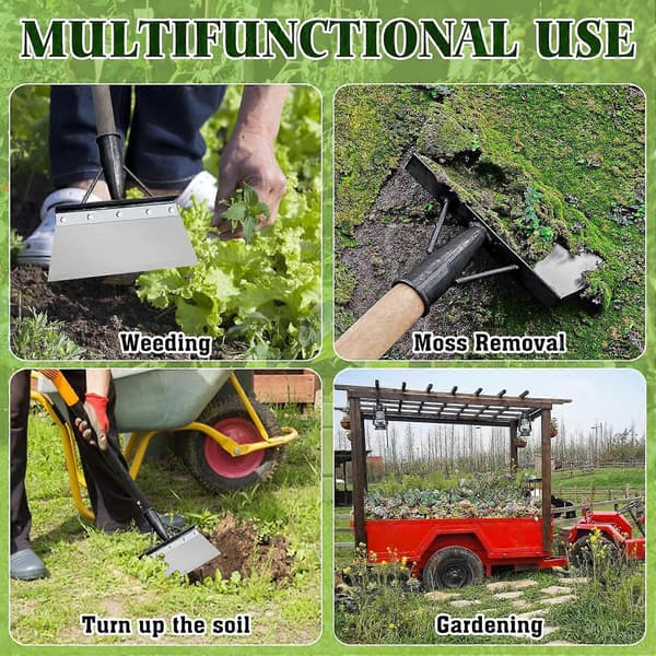Multifunctional Cleaning Shovel Weeding Tool for Garden Multifunctional Garden Weeding Scraper for Weeds and Moss