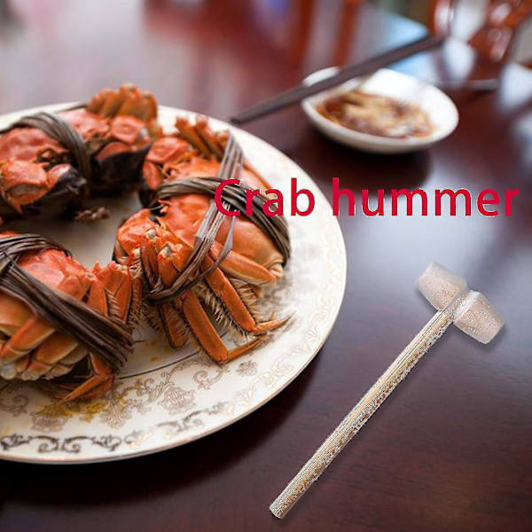 2 st Mini Trähämmrar, Trähämmrar i Form av Krabba eller Hummer, Trähämmrare för Choklad, Naturligt Trä