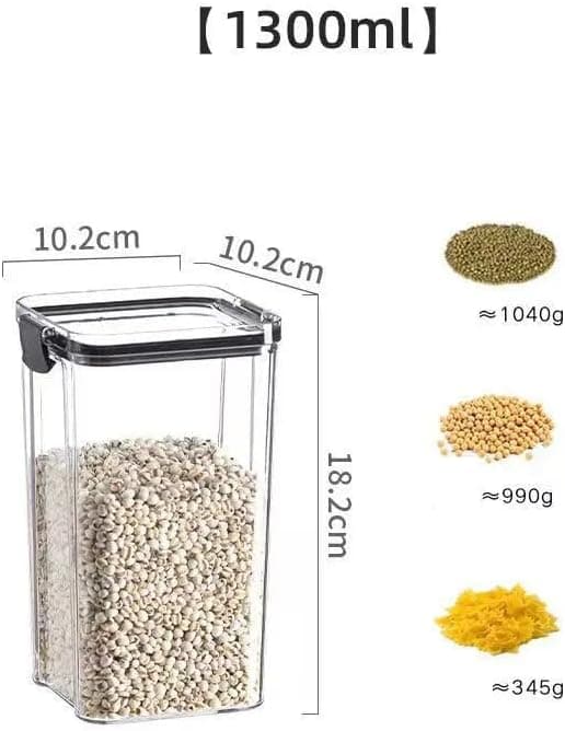 4-pack Food Storage Containers with Lids, Perfect for Pantry Organization and Storage