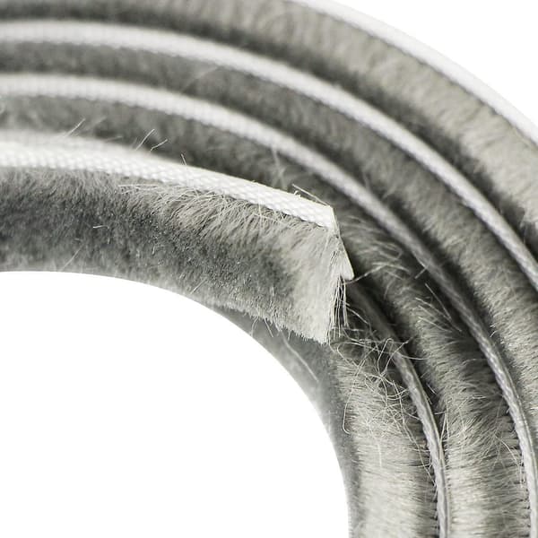 9mm X 15mm Self-Adhesive Anti-Dust Brush Strip For Moving Windows And Doors (Grey)