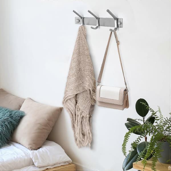 Wall Mounted Hooks, Coat Hanger (2-Pack) - Heavy Duty Wall Hooks - Stainless Steel Wall Mounted Coat Hooks