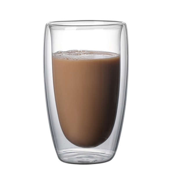 Dobbelvegget Glass Kaffe Kanne, Glass Iskaffe Kanne, Espresso Kanne, Smoothie Kanne, Espresso Shot Glass, Drikk Glass