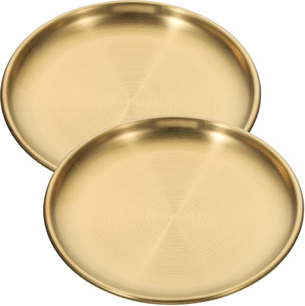 2 stk. små guld bakker metal tommer til