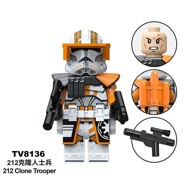 Star Wars Docka Monteringsdocka Minidocka 10STK-501 Clone Trooper, Obi-Wan[ht]