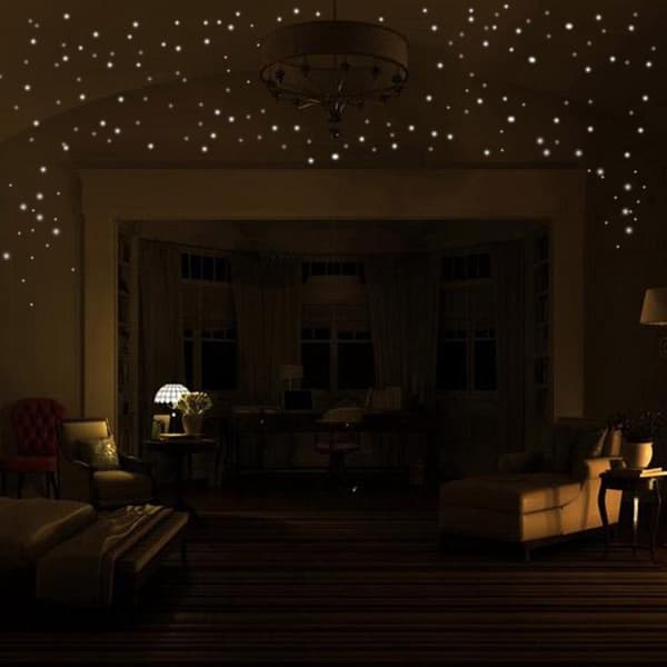 Glow-in-the-dark wall decals / Children's room / ceiling and wall decoration / starry sky / dots