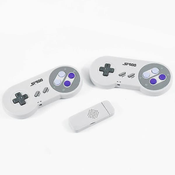 SF900 HD Spillekonsol Retro Spillekonsol 4700 Spil Trådløs Controller til SNES