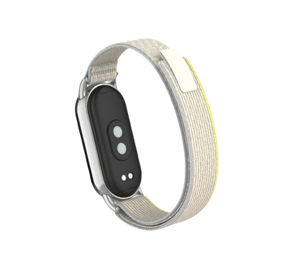 Nylon sportsrem til Xiaomi Mi Band 9/8 NFC Grå Grå Grey