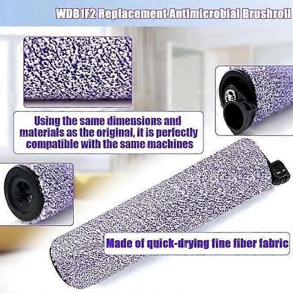 Replacement Brush and Filter - 8 Pieces - Microfiber - HydroVac Compatible