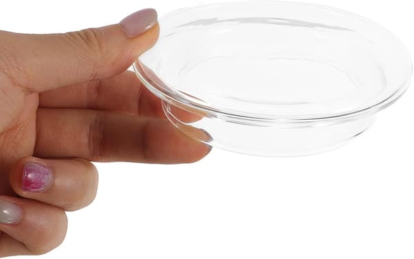 Glass Lid for Teapot 7.1+0.2 cm High Borosilicate Heat Resistant Portable Practical Replacement Lid