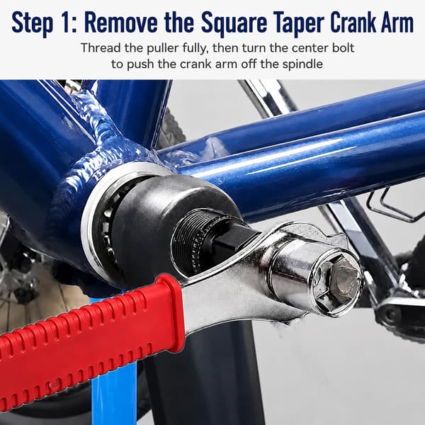 Crank Puller, Bike Crank Puller, Bottom Bracket Removal Tool for Easy Mountain Bike Maintenance and Repair