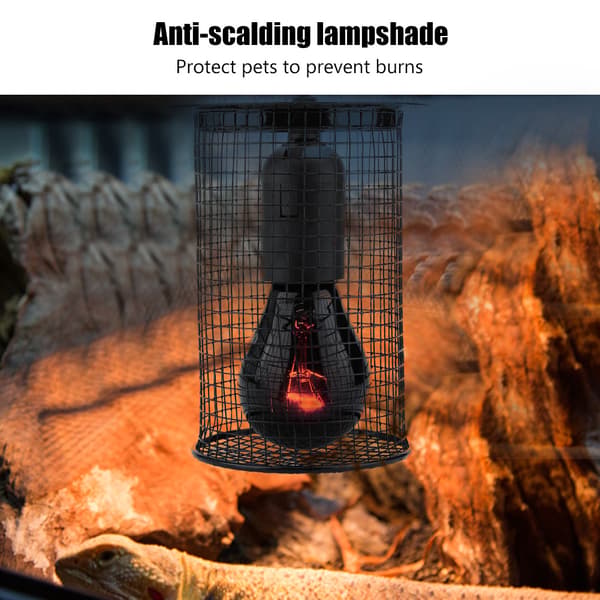 Reptile Heat Lamp Guard Square Anti-Scalding Protector