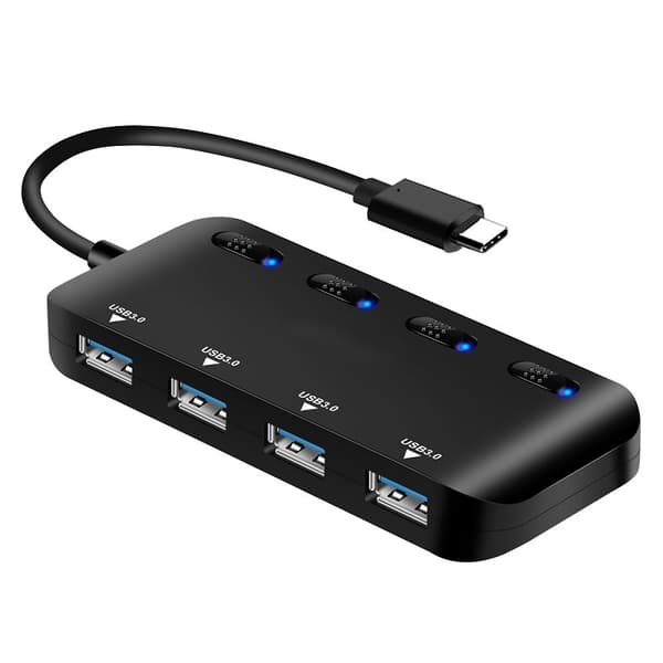 (Type C)Rea - AGILITY, Fuld USB-udgang, USB 3.0 strømbryggerhub,