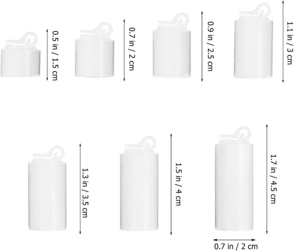 Akryl Ring Display Rack Organizer 7 stk. rund smykkeholder sæt til opbevaring og udstilling i boligtilbehør