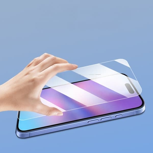 Screen Protector for iPhone 17, 2-pack, Tempered Glass with Curved Edges - Transparent and Fingerprint-Proof