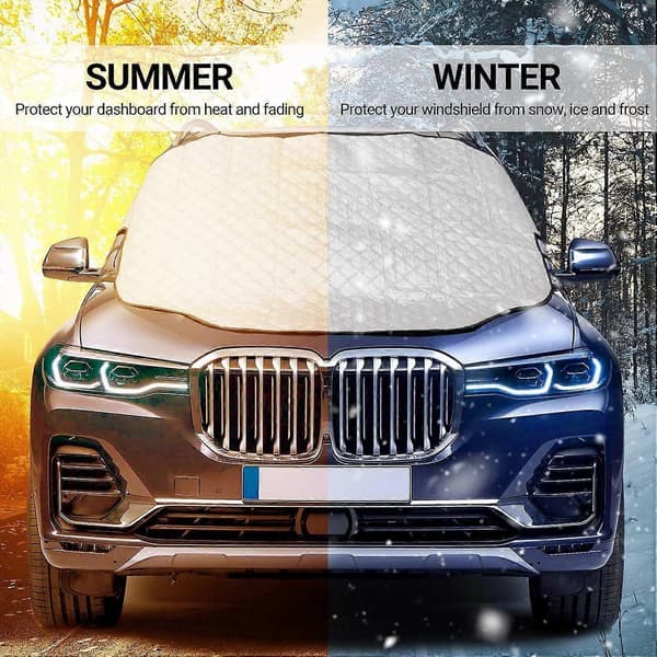 Car Front Window Sunshade, Car Sunshade, Windshield with Magnet, Foldable Cover, UV Protection