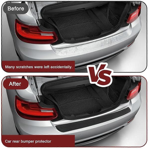 Car Rear Bumper Protector, Universal Flexible Bumper Guard, Anti-Scratch Rear Bumper Protector