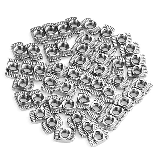 50 st (10 x 6 mm) T-mutter M4 fin gänga