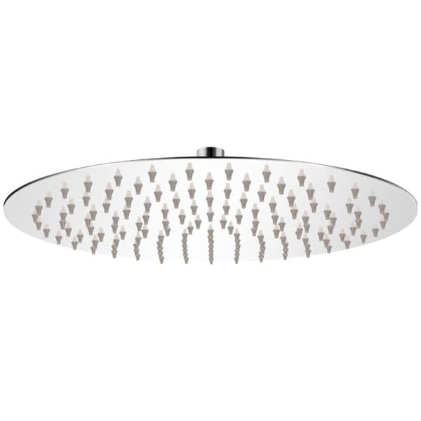 vidaXL Dusjhode for takdusj, rustfritt stål 30 cm rund sølv Rustfritt stål sølv silver Rostfritt stål