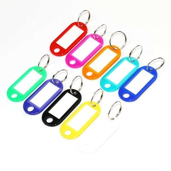 Nøkkelbrikke - Nøkkelmerke - 10-pakning - multifärg multicolor