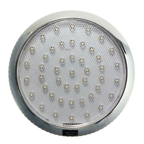 LED White Light For RV Trailer Boat Interior Ceiling Dome Lamp 12V