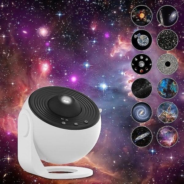 Natlys Galakse Projektor Stjernehimmel Projektor 360 Drej Planetarium Lampe Til Børns Soveværelse Valentinsdagsgave Bryllup