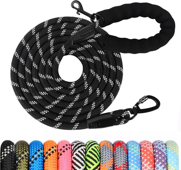 Dog Training Leash, 5M Dog Training Line, Long Leash with Padded Handle for Small, Medium and Large Dogs